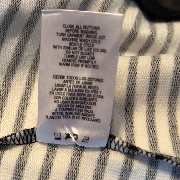 Metaphor Black and White Striped Blazer Size Small - Picture 9 of 9